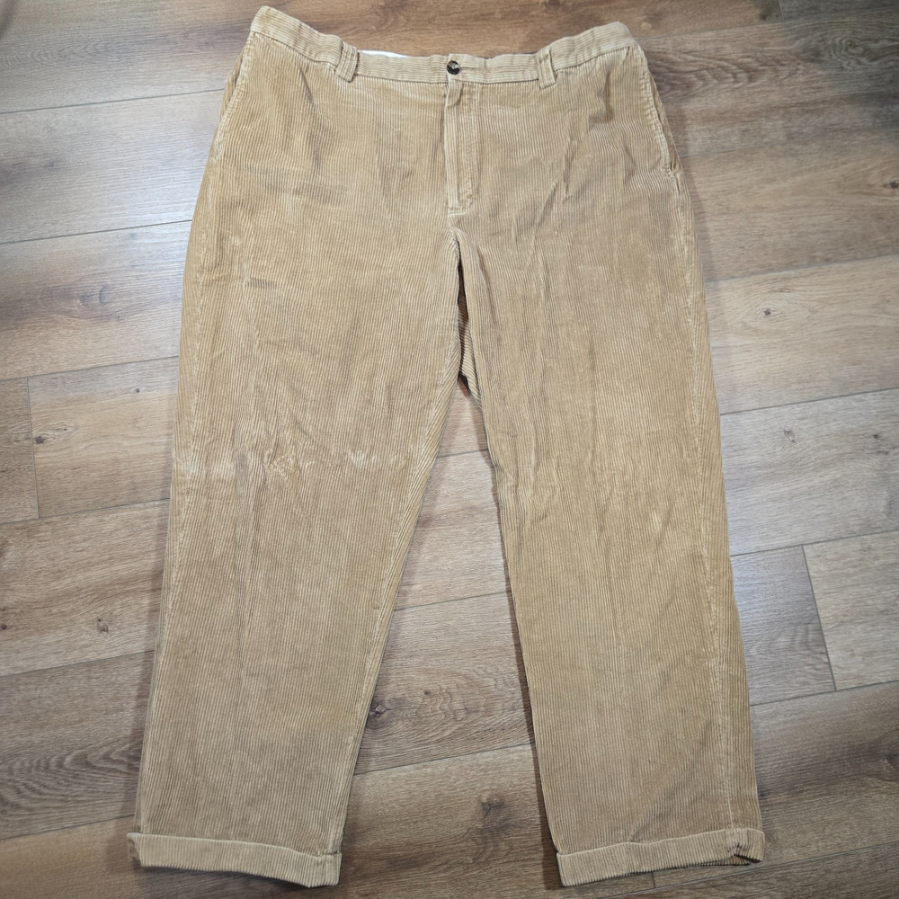 LL Bean Corduroy Pants Mens 42x29 Comfort Waist Stretch Straight Preppy Casual